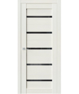 Re1  белый, со стеклом черная лакобель